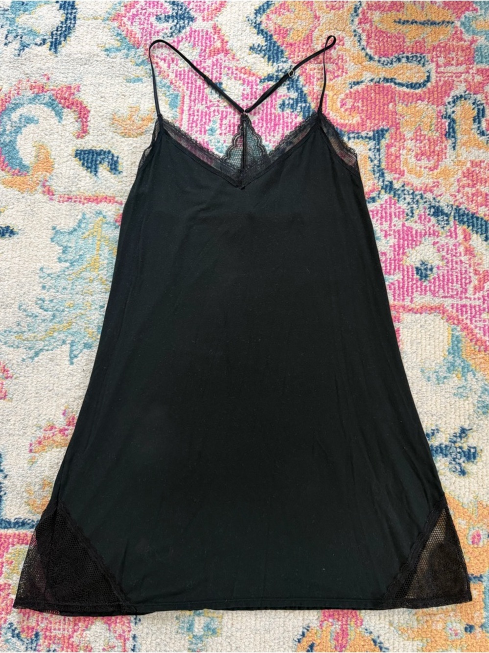 Victoria’s Secret Modal V Neck Slip Black Small
